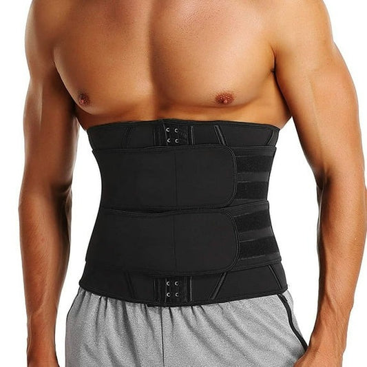 Tummy Control Waist Trainer Double Strap Belt for Men & Women | Slimming, Sweat & Back Support
