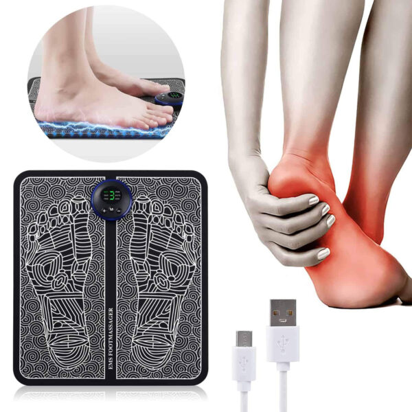 EMS Foot Massager Mat Portable Folding Feet Massage